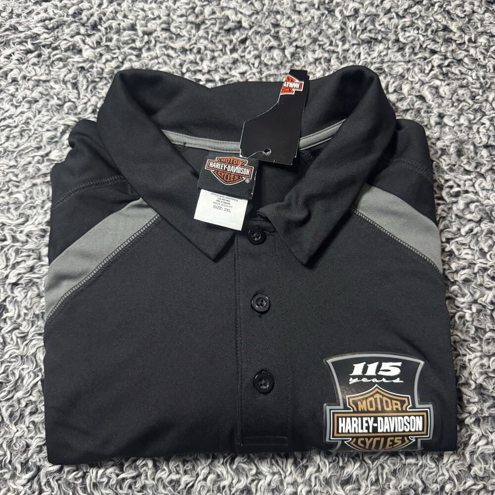 Harley Davidson Men's 115th Anniversary 5N0THG4S-S Polo Men's 2XL